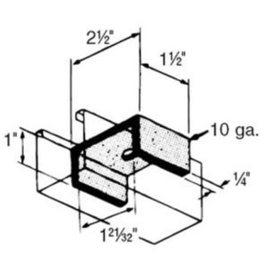 U Saddle Washer